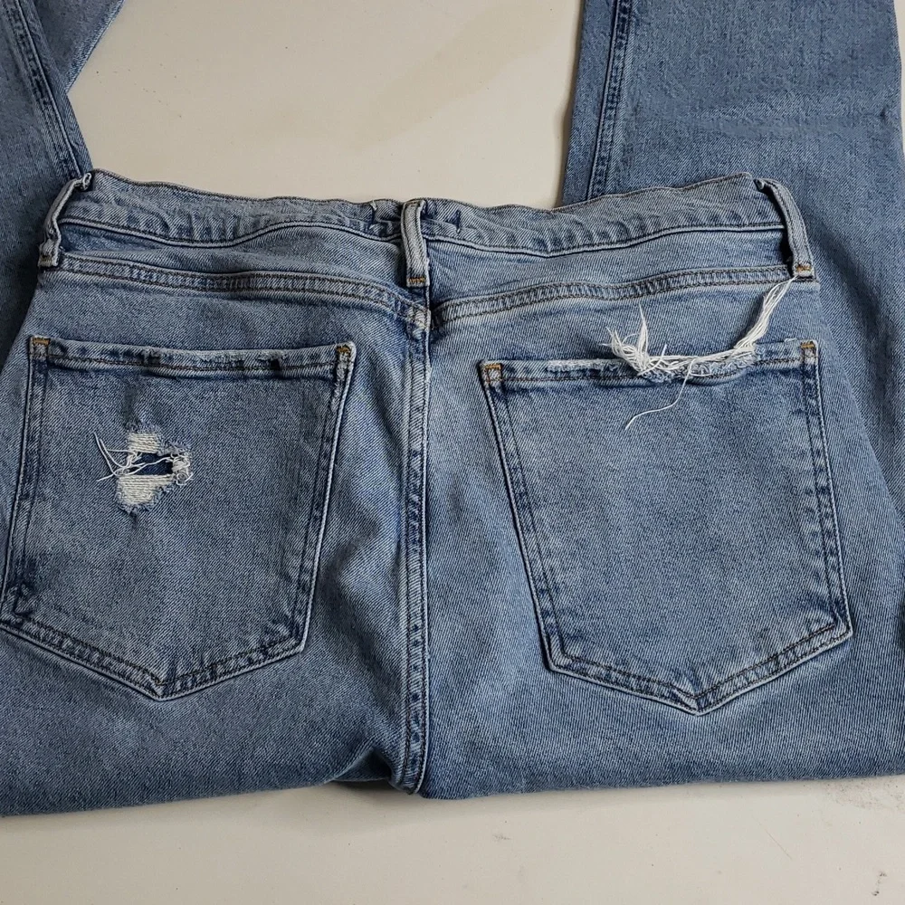 Agolde Nico High Rise Slim Fit Button Fly Ankle Jeans Size 29 Sustainable Retro